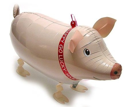 Airwalker-Schwein